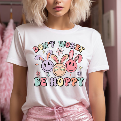 Adults Don’t worry be hoppy printed tee